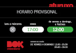 Horario provisional