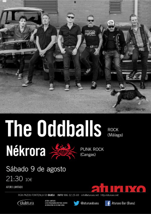 The Oddballs (rock, Málaga)
Nékrora (punk rock, Cangas)