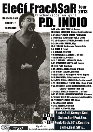 P.D. Indio (Rock & Roll, Garage, Soul, Swing, Surf... / Madrid)