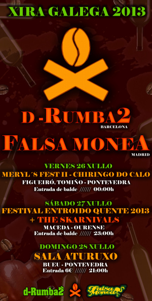 Falsa Monea (funk rumba ska / Madrid) + D-Rumba2 (rumba fusión / Barcelona)